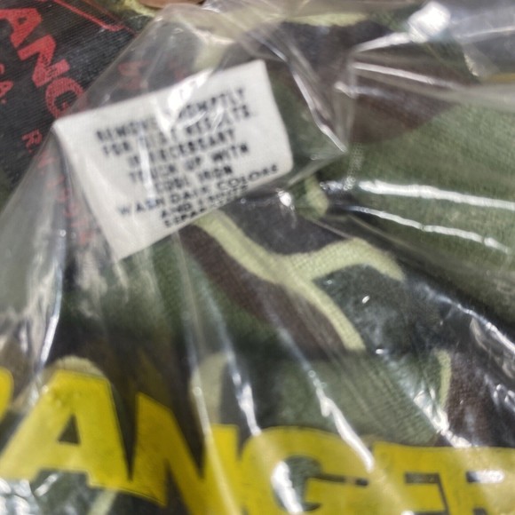 Vintage Ranger Camo Shirt Men's XL Button Up NIP - Sealed NOS Retro Hunting - Picture 5 of 6